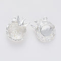 Bird Nest Cabochon Pendant Settings in Five Metallic Finishes view 6