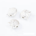 Owl Spacer Bead in 4 Finishes Metal Component for Jewelry Making view 6
