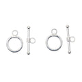 Round Toggle Clasp Metal Jewelry Components in 10 Distinct Finishes view 7