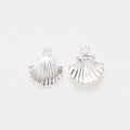 Scallop Shell Metal Charms in Seven Finishes for Jewelry Making view 6