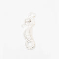 Vintage Style Metal Textured Seahorse Charm in 4 Metal Finishes view 6