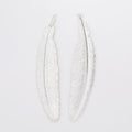 Long Feather Metal Pendant Charms in 3 Distinct Finishes view 6