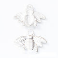 Striped Bee Charm in Multiple Metal Finishes for Jewelry Making view 7