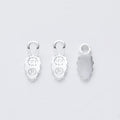 Shovel-Shaped Detailed Metal Charm Pendants in 6 Finishes view 7