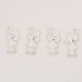 Braided Girl Detailed Metal Charm in 6 Finishes for Crafting view 6