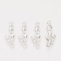 Small Curled Octopus Charm in 5 Metal Finishes for Jewelry Making view 6