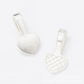 6-Finish Heart Pendant Bail Metal Jewelry Components for Crafts view 6