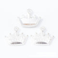 Small Crown Charm Pendants in Seven Metallic Finishes view 6