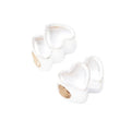 Double Heart Large Hole Metal Beads In Five Finishes view 6