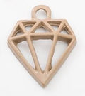 Pastel Open Diamond Enamel Charm Pendant For Jewelry Making And Craft Projects view 3