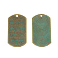 Dad Appreciation Quote Tag Pendant Charm in Four Finishes view 6