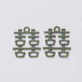 Double Happiness Symbol Metal Charm in Seven Pictured Finishes view 6
