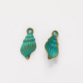 Small Spiral Seashell Charm Pendants in Eight Finishes view 6