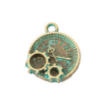 Gear And Clock Face Charm in Multiple Metal Finishes for Jewelry Making view 6