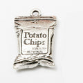 Vintage Potato Chips Bag Charms in Multiple Finishes for Jewelry Making view 6