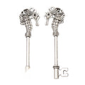 Seahorse Skeleton Key Charm in Multiple Metal Finishes for Jewelry Making view 10