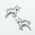 Rearing Unicorn Charm in 2 Metal Finishes for Jewelry Making view 6