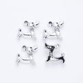 Leaping Fawn Detailed Metal Charm in 2 Finishes for Crafting view 5