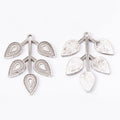 Branch and Leaf Metal Charms in Two Antique Finishes view 6