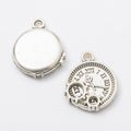 Gear And Clock Face Charm in Multiple Metal Finishes for Jewelry Making view 10