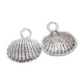 Scallop Shell Charm in Four Vintage Metal Finishes view 8