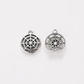 Spiderweb Charm in 5 Metal Finishes for Jewelry Making view 8