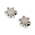 Sunflower Slider Bead in 2 Metal Finishes for Jewelry Making view 6