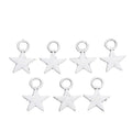 Five Point Star Charm in Gold and Antique Silver for Jewelry view 6