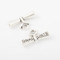 Graduate Scroll Metal Pendant Charms in 5 Distinct Finishes view 8