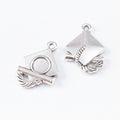 Graduation Cap Metal Charms in 5 Pictured Finishes view 8