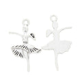 Ballet Dancer Metal Charms in 2 Pictured Finishes for Jewelry Making view 6