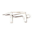 Handheld Power Drill Tool Metal Charm in Two Antique Finishes view 7
