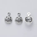 Jack O Lantern Metal Charm 3 Finish Options Craft Supply view 8
