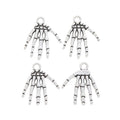 Skeleton Hand Pair Vintage Metal Charm Pendant for Jewelry Making view 3