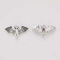 Skull Bat Metal Charms in Antique Bronze and Silver view 6
