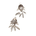 Flowing Tail Goldfish Metal Charms in Two Finishes view 6