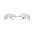 Dimensional Blossom Metal Charms in Three Antique Finishes view 8