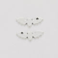 Simple Bat Silhouette Charm in 2 Pictured Finishes view 6