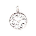 Openwork Clock Face Charm Pendants in Four Finishes view 9