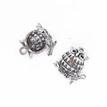 Owl On Branch Charm Alloy Jewelry Making Component in 2 Finish Options view 6