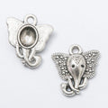 Elephant Head Charm Alloy Jewelry Making Component in 4 Finish Options view 9