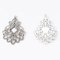 Ornate Diamond Cabochon Chandelier Connector in Two Antique Finishes view 6