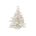 Layered Christmas Tree Metal Charms in Six Finishes view 10