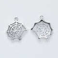 Spider Web Charm Pendants in 4 Metal Finish Options view 9