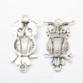 Perched Owl Charm in 2 Metal Finishes for Jewelry Making view 6