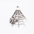 Spider Web Charm in 2 Metal Finishes for Jewelry Making view 6