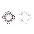 Round Cabochon Bezel Setting in 2 Metal Finishes for Jewelry Making view 6