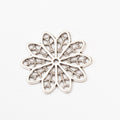 Gold Bronze and Silver Openwork Flower Charms for Crafts view 8