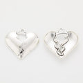 Silver Tone Heart Locket Charms in 2 Pictured Styles view 5