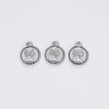 Four Finish Cameo Portrait Coin Charms for Jewelry Making view 8